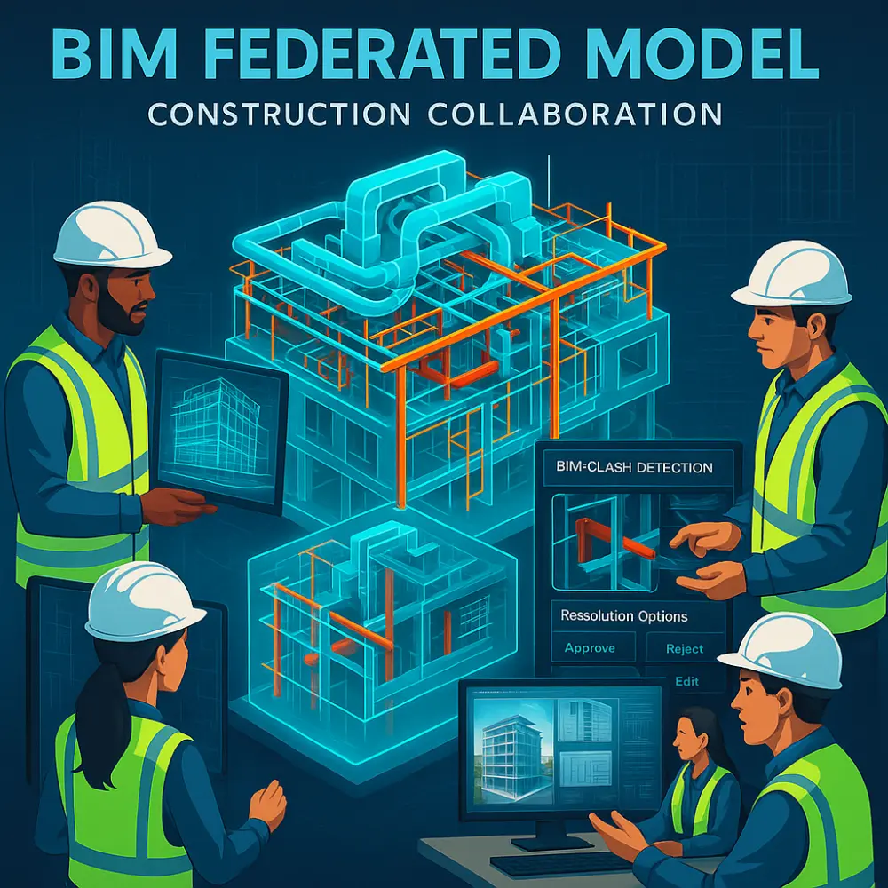 Banner Showcasing Federated BIM Model Technology and Construction Innovation Banner Showcasing Federated BIM Model Technology and Construction Innovation
