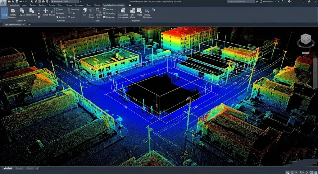 3D laser scanning point cloud data for high-rise foundation site analysis